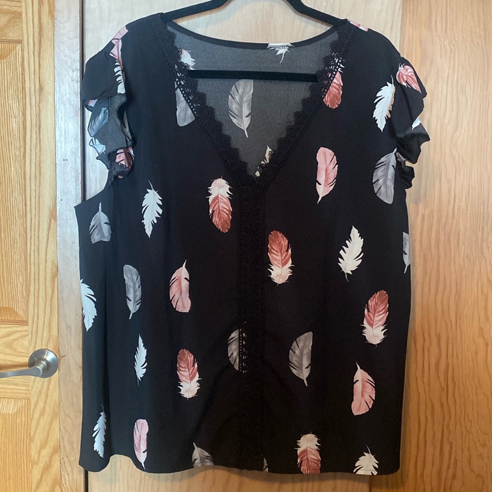 SHEIN black blouse, 2XL